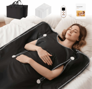 Portable Infrared Sauna Blanket - Home Spa Experience with Adjustable Heating, Timer & Detox Wraps for Ultimate Relaxation