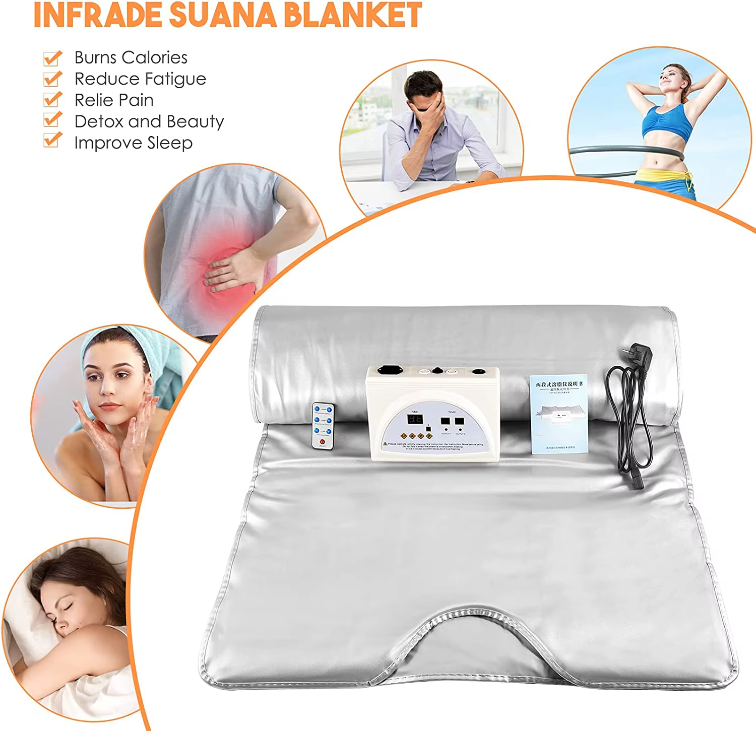 Sauna Blanket Portable Home Spa for Detox and Weight Loss Sweat Sauna Blanket with Temperature Control – Image 5